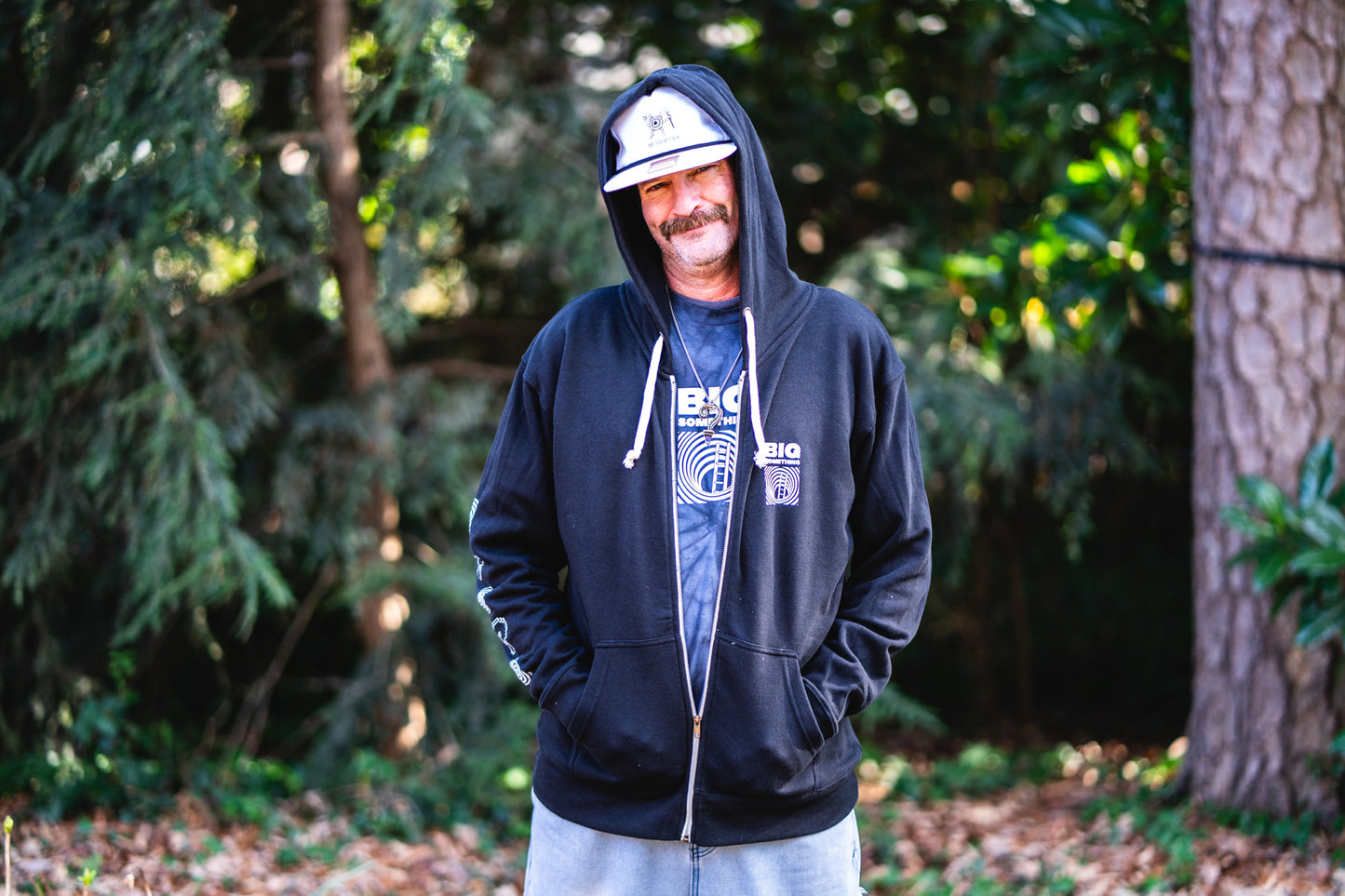 HOODIE: Wormhole Zip-Up Hoodie (Black)