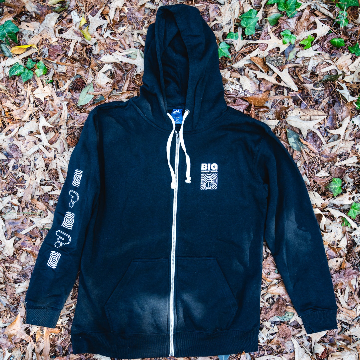 HOODIE: Wormhole Zip-Up Hoodie (Black)