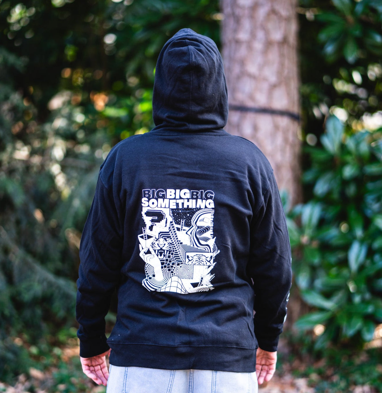 HOODIE: Wormhole Zip-Up Hoodie (Black)