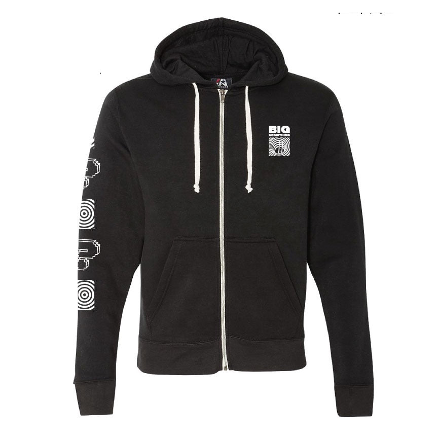 HOODIE: Wormhole Zip-Up Hoodie (Black)