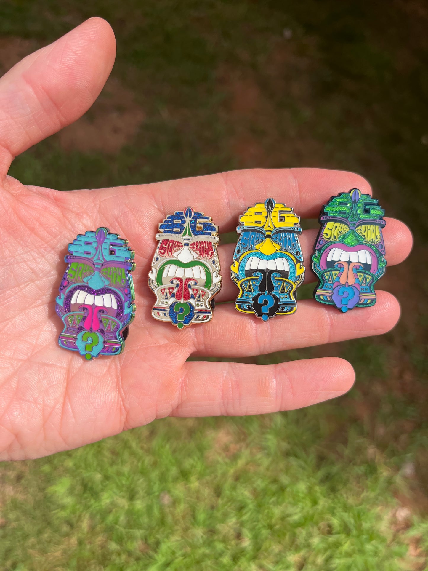 PINS: Tiki Man Collection (Assorted Colors)
