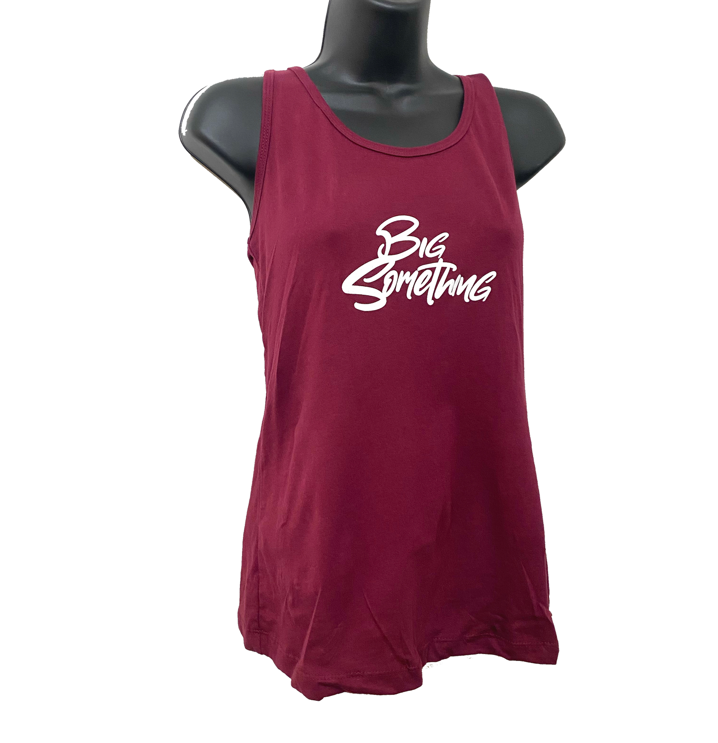 TSHIRT: Womens Maroon Logo Tank