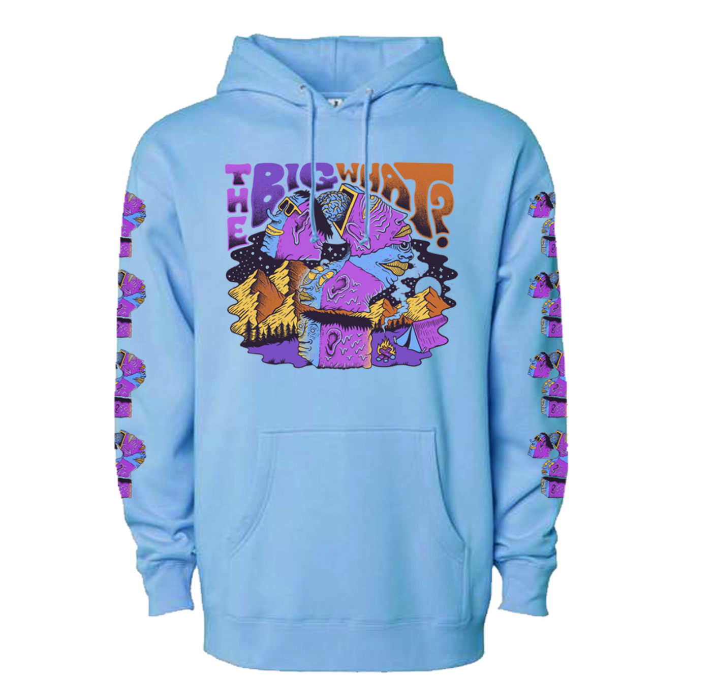 Blue and discount purple thrasher hoodie