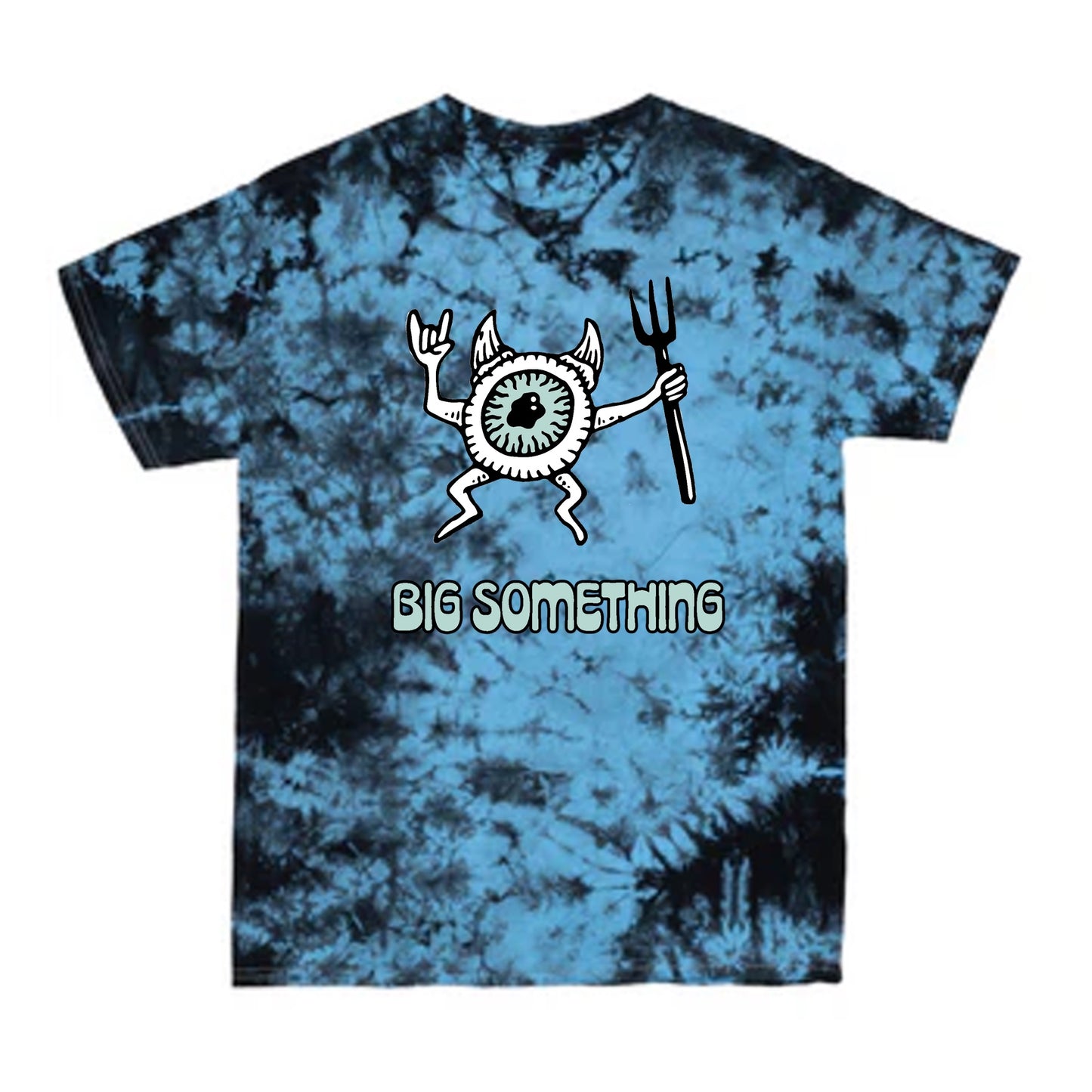 T-SHIRT: Blue Crystal Evil Eye Tie Dye