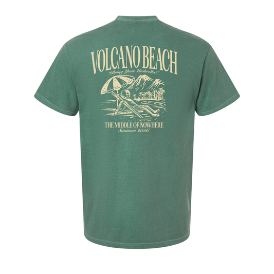 T-SHIRT: Volcano Beach Tee (Light Green)